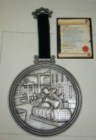Медаль на стену оловянная Вино (Q819)