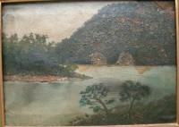 Картины старинные пейзажи 2 шт. диптих (Y612)