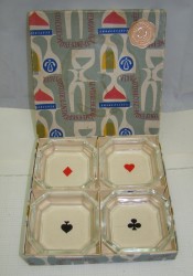 Лоточки пепельницы винтажные Игральные карты (Y810)