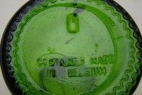 Баночка аптечная винтажная из зеленого стекла (M747)