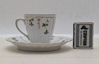 Dufont-Fourdrigniers редкая винтажная кофейная пара (B129)