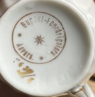 Dufont-Fourdrigniers редкая винтажная кофейная пара (B129)