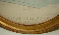 Старинные французские гравюры Мода 2 шт. (Y033)