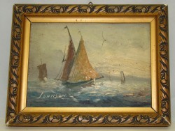 Картина винтажная Лодки (Y190)