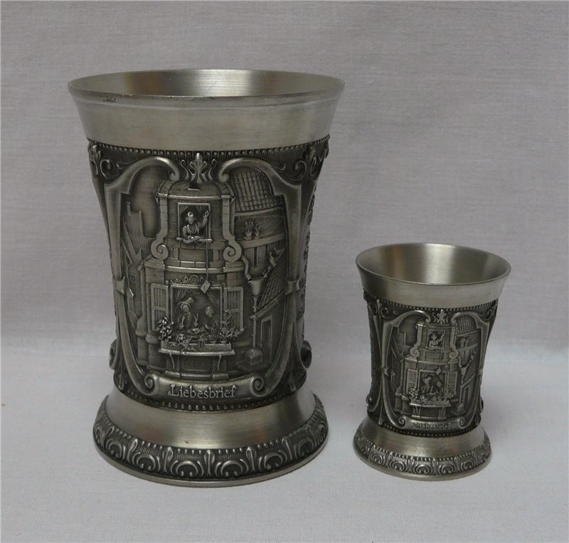 Стакан и стопка с литьем (K904)