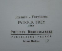 Philippe Deshoulieres подставка фарфоровая Утка (Y711)