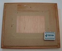 Картина рисунок выпуклый под лаком винтаж (A640)