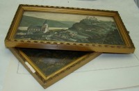 Картины репродукции старинные "Замок Рейнштайн" и "Обервезель" (V916)