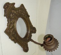 Подсвечник бра старинный настенный с зеркальцем (Y812)