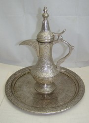 Кумган кофейник на тарелке-подносе винтаж (M162)