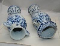 Delft Вазы старинные 2 шт. с реставрацией (M553)