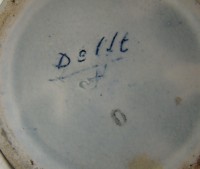 Delft Вазы старинные 2 шт. с реставрацией (M553)