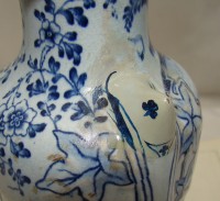 Delft Вазы старинные 2 шт. с реставрацией (M553)