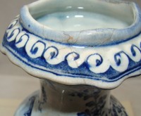 Delft Вазы старинные 2 шт. с реставрацией (M553)