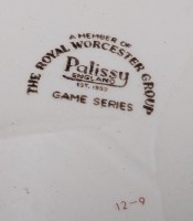 Royal Worcester две винтажные английские тарелки Птицы (A936)