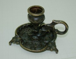 Подсвечник маленький с литьём (P089)