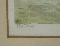 Картина принт с акварели в старинной рамке (Y118)