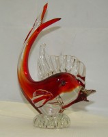 Мурано фигурка винтажная стеклянная Рыбка (Y713)