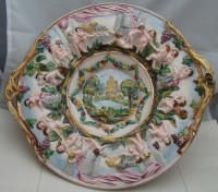 Capodimonte ваза большая фаянсовая (Z194)