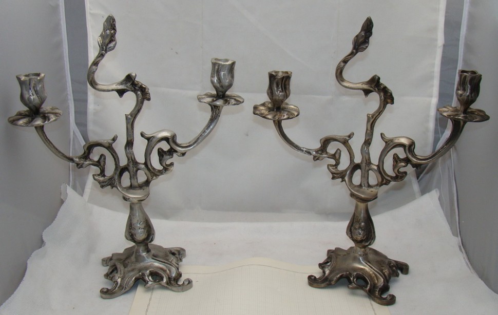 Канделябры подсвечники винтажные 2 шт. (M455)