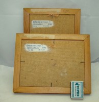 Картины парные винтажные Церкви (W602)