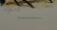Авторская литография Королевские гусары 1850  (M456)