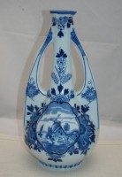 Delft Ваза старинная с реставрацией (M555)