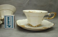 Hutschenreuther чайные пары старинные 4 шт. (M653)