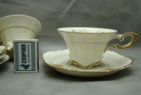 Hutschenreuther чайные пары старинные 4 шт. (M653)
