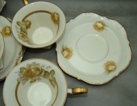 Hutschenreuther чайные пары старинные 4 шт. (M653)