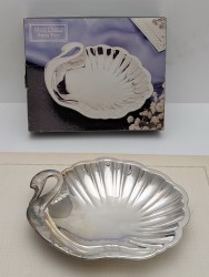 Икорница винтажная Лебедь (B037)