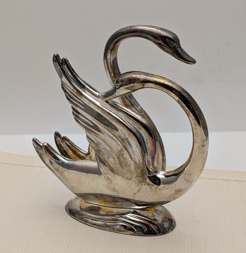 Салфетница винтажная Лебеди (B038)