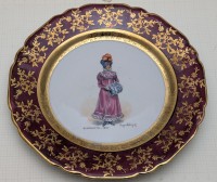 Тарелка старинная Мода 1810 (B134)
