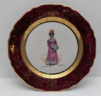 Тарелка старинная Мода 1810 (B134)