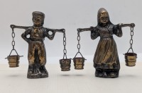 Фигурки старинные Голландские водоносы пара (B234)