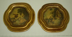 Плакетки "Галантные сцены" 2шт. (V775)