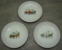 Schonwald маленькие блюдечки Конные экипажи 3шт (W223)