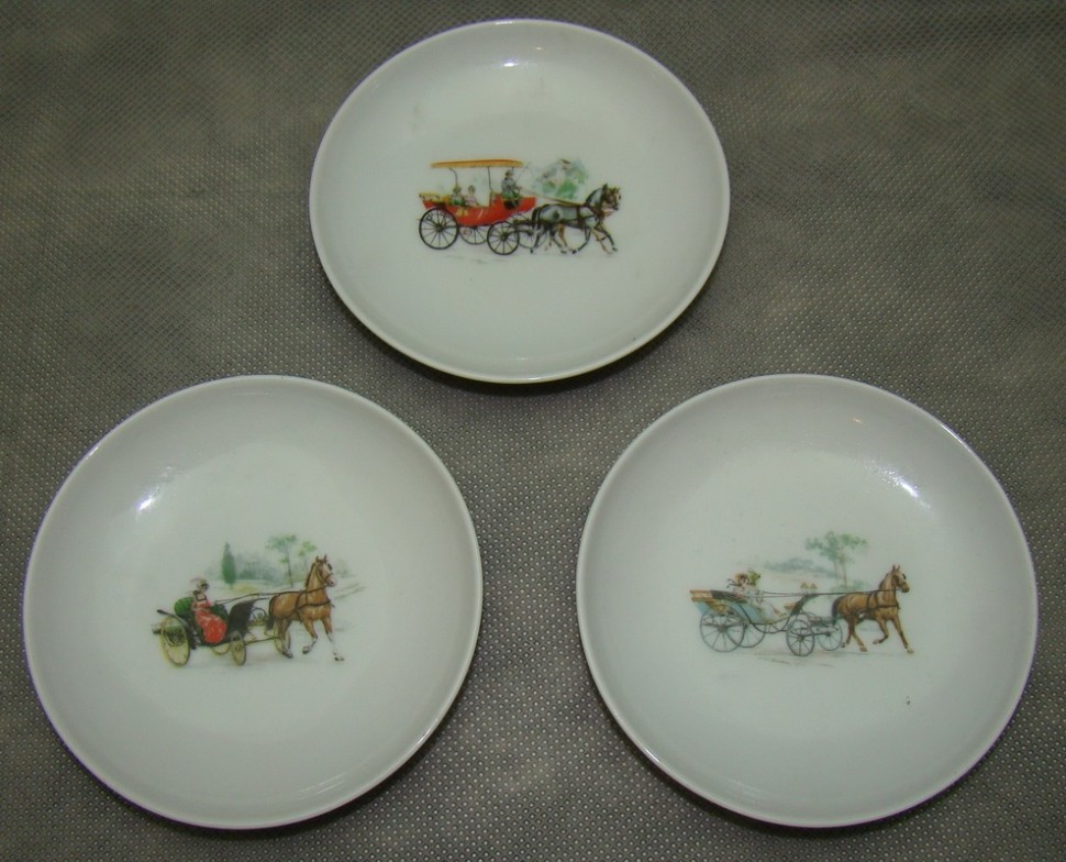 Schonwald маленькие блюдечки Конные экипажи 3шт (W223)
