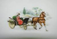 Schonwald маленькие блюдечки Конные экипажи 3шт (W223)