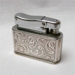 Зажигалка серебряная (J486)