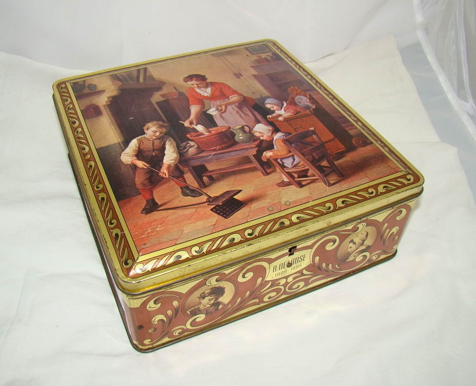 Коробка шкатулка жестяная с репродукцией (U029)