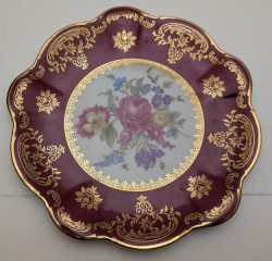 Zeh Scherzer винтажная тарелка Цветы (B135)