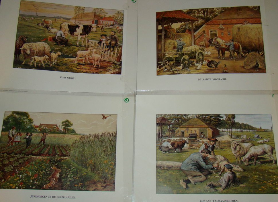 Принты репродукции комплект 4шт. (U945)