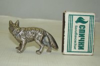 Фигурка литая, миниатюра "Лиса" (W789)