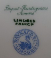 Limoges тарелки фарфоровые винтажные 2 шт. (Y356)