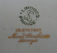 Limoges лоточек винтажный Дирижабль Жиффара (A547)