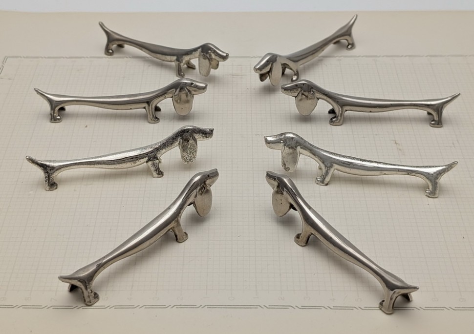 Подставки под столовые приборы Таксы 8 шт. (A941)