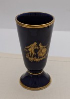 Limoges винтажная вазочка Галантная сцена Фрагонара (B136)