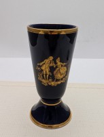 Limoges винтажная вазочка Галантная сцена Фрагонара (B136)