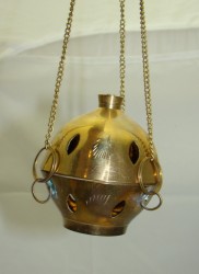 Подсвечник лампадка латунная (Q343)